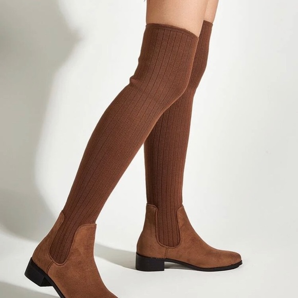 New Stylish sock thigh high boots - Picture 2 of 4